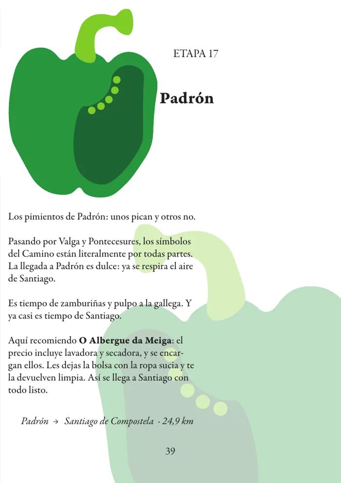 Pagina della tappa di Padrón